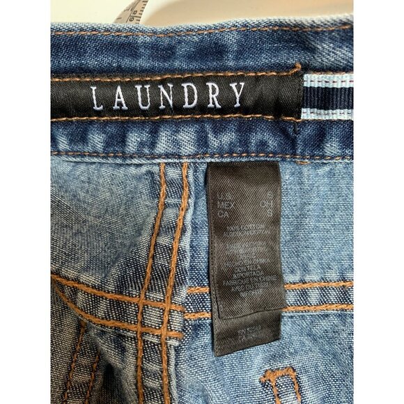 Laundry Women’s Light Blue Denim Jeans With Lace-Up Front Size M - Picture 5 of 5